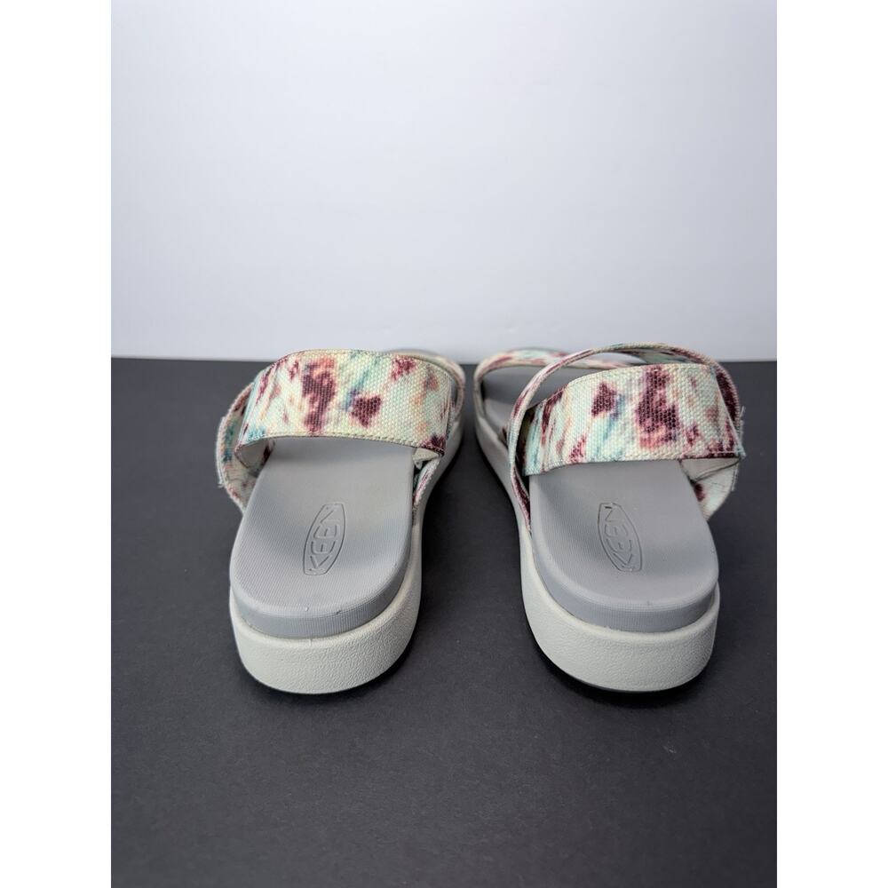 Keen Sandals Elle Strappy Tie Dye Size US 9 White Blue Purple - Picture 6 of 9